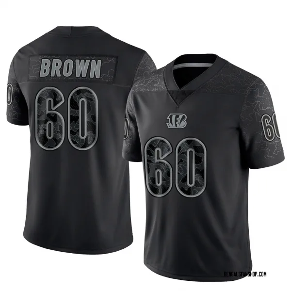Men's Liam Brown Cincinnati Bengals Limited Black Reflective Jersey