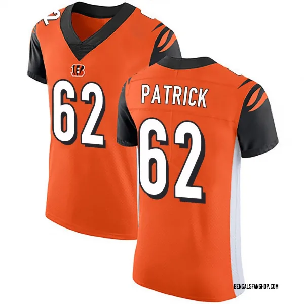 Men's Lucas Patrick Cincinnati Bengals Elite Orange Alternate Vapor Untouchable Jersey