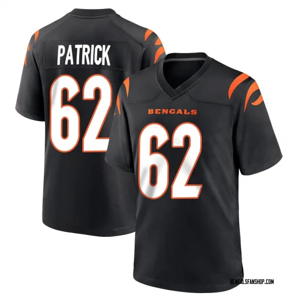 Men's Lucas Patrick Cincinnati Bengals Game Black Team Color Jersey