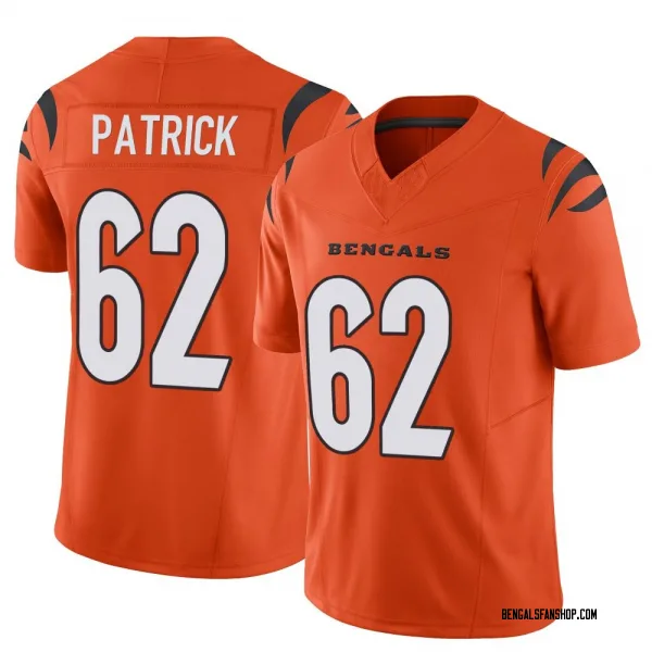 Men's Lucas Patrick Cincinnati Bengals Limited Orange Vapor F.U.S.E. Jersey