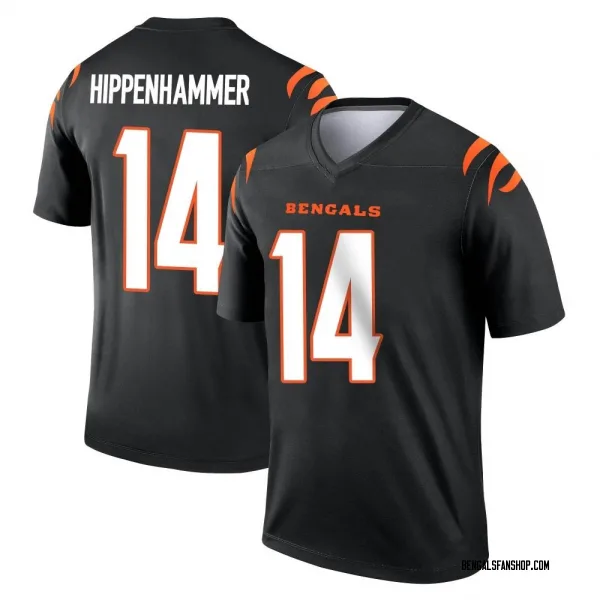Men's Mac Hippenhammer Cincinnati Bengals Legend Black Jersey