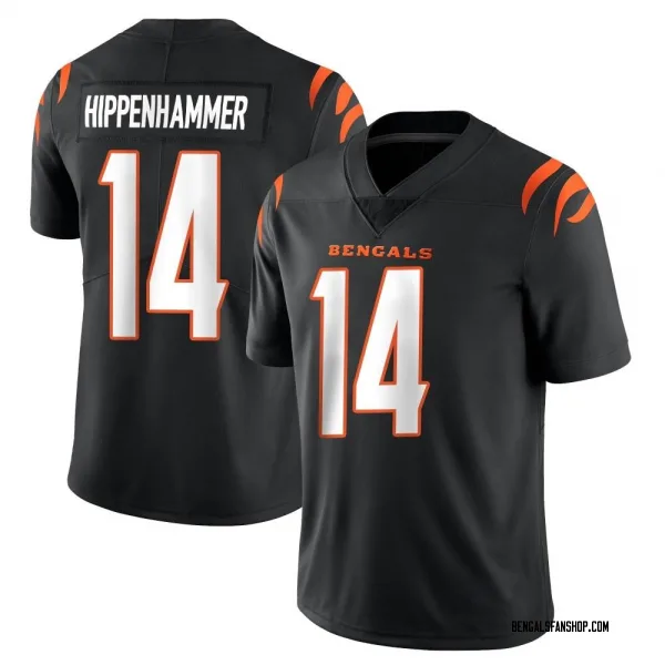 Men's Mac Hippenhammer Cincinnati Bengals Limited Black Team Color Vapor Untouchable Jersey
