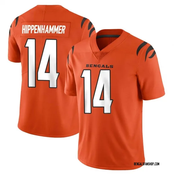 Men's Mac Hippenhammer Cincinnati Bengals Limited Orange Vapor Untouchable Jersey