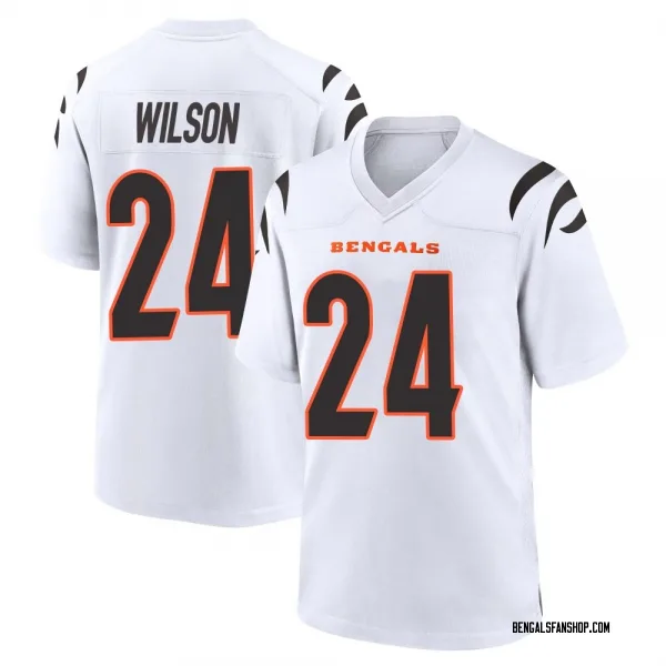 Men's Marco Wilson Cincinnati Bengals Game White Jersey