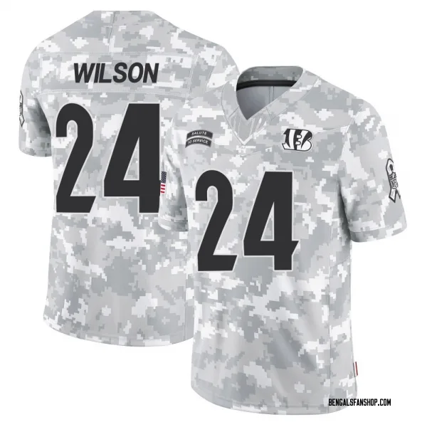 Men's Marco Wilson Cincinnati Bengals Limited Arctic Camo 2024 Salute to Service Jersey
