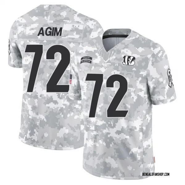 Men's McTelvin Agim Cincinnati Bengals Limited Arctic Camo 2024 Salute to Service Jersey