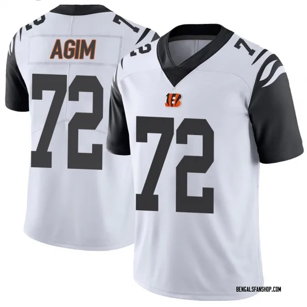 Men's McTelvin Agim Cincinnati Bengals Limited White Color Rush Vapor Untouchable Jersey