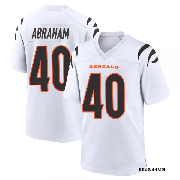 Men's Micah Abraham Cincinnati Bengals Game White Jersey
