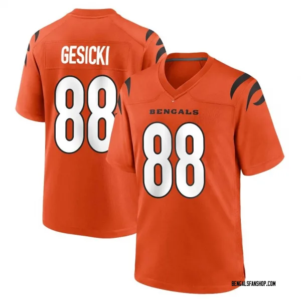 Men's Mike Gesicki Cincinnati Bengals Game Orange Jersey