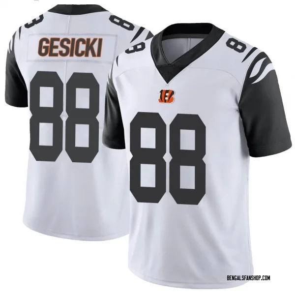 Men's Mike Gesicki Cincinnati Bengals Limited White Color Rush Vapor Untouchable Jersey