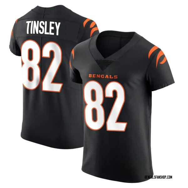 Men's Mitchell Tinsley Cincinnati Bengals Elite Black Team Color Vapor Untouchable Jersey