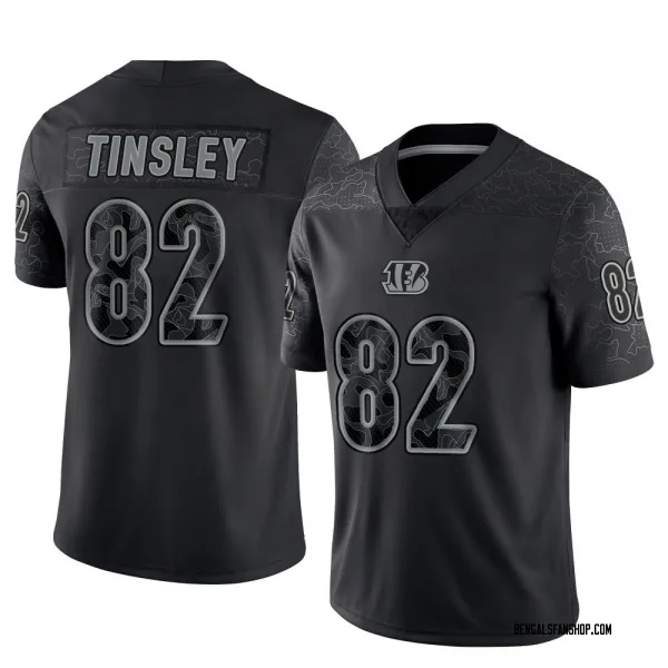 Men's Mitchell Tinsley Cincinnati Bengals Limited Black Reflective Jersey
