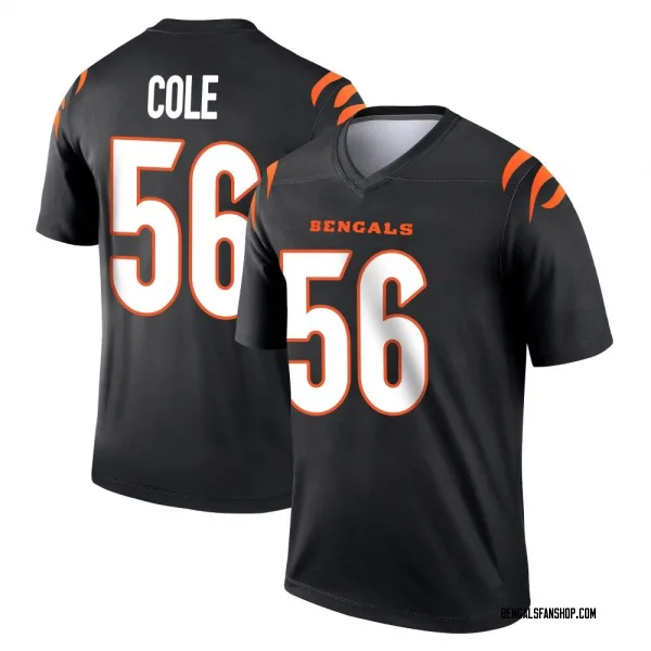 Men's Myles Cole Cincinnati Bengals Legend Black Jersey