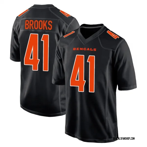 Men's Nate Brooks Cincinnati Bengals Game Black Fashion Jersey