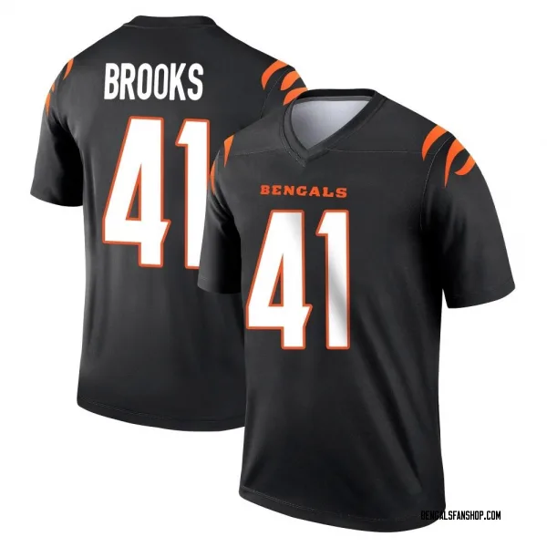Men's Nate Brooks Cincinnati Bengals Legend Black Jersey