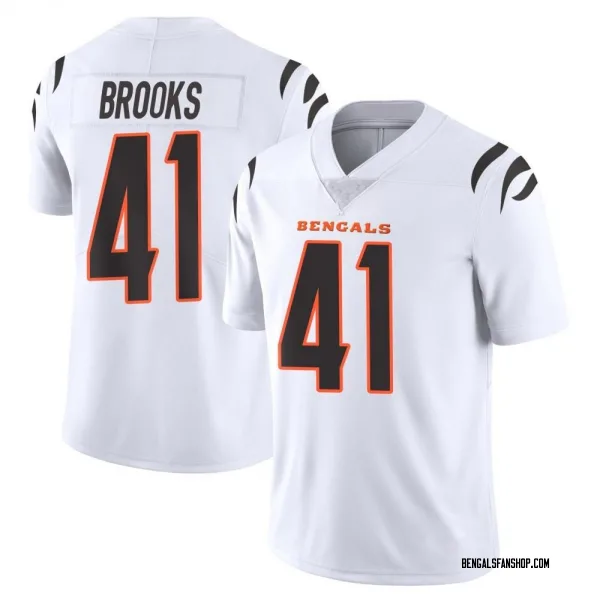 Men's Nate Brooks Cincinnati Bengals Limited White Vapor Untouchable Jersey