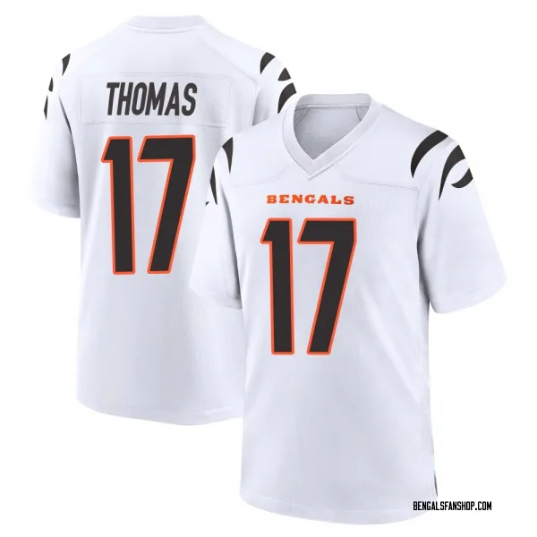 Men's Noah Thomas Cincinnati Bengals Game White Jersey