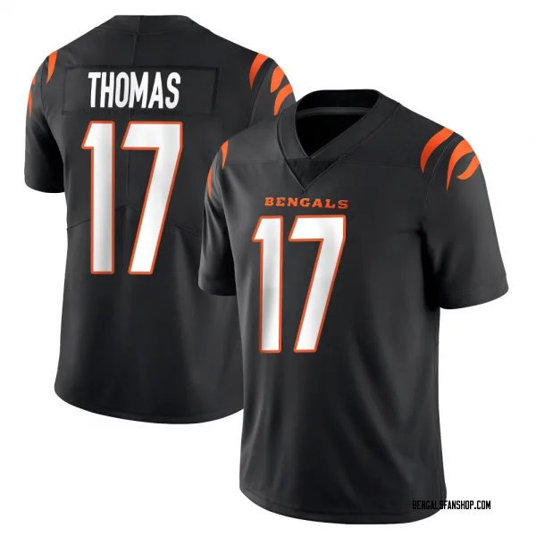 Men's Noah Thomas Cincinnati Bengals Limited Black Team Color Vapor Untouchable Jersey