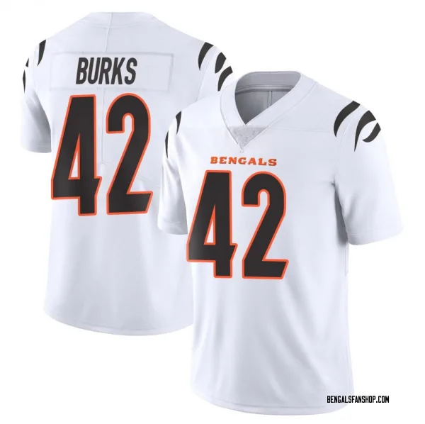 Men's Oren Burks Cincinnati Bengals Limited White Vapor Untouchable Jersey