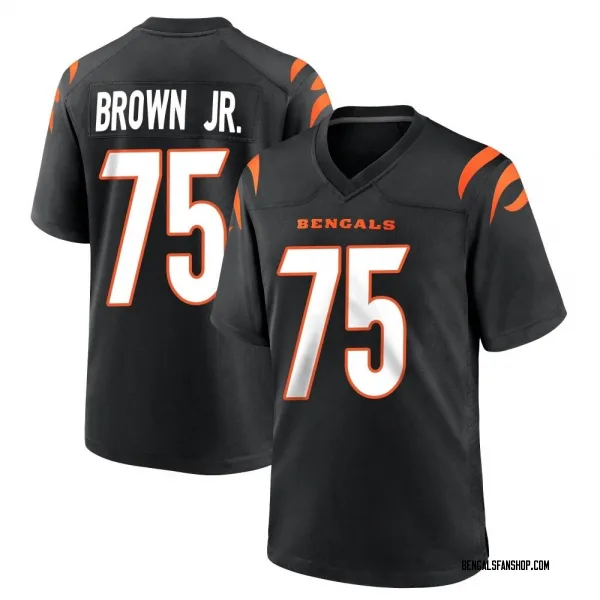 Men's Orlando Brown Jr. Cincinnati Bengals Game Black Team Color Jersey