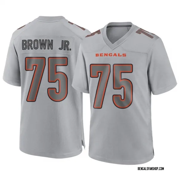 Men's Orlando Brown Jr. Cincinnati Bengals Game Gray Atmosphere Fashion Jersey