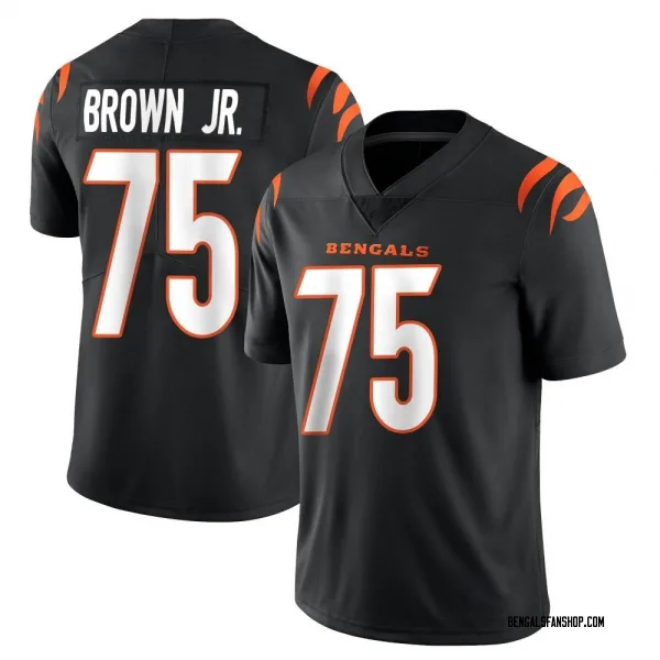 Men's Orlando Brown Jr. Cincinnati Bengals Limited Black Team Color Vapor Untouchable Jersey