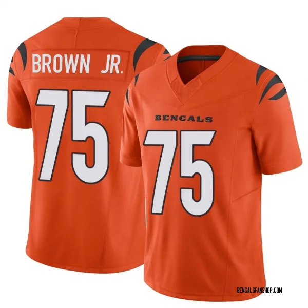 Men's Orlando Brown Jr. Cincinnati Bengals Limited Orange Vapor F.U.S.E. Jersey