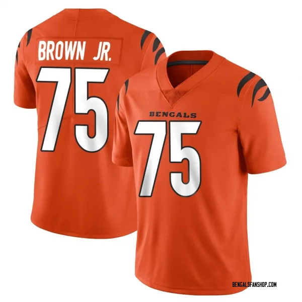 Men's Orlando Brown Jr. Cincinnati Bengals Limited Orange Vapor Untouchable Jersey