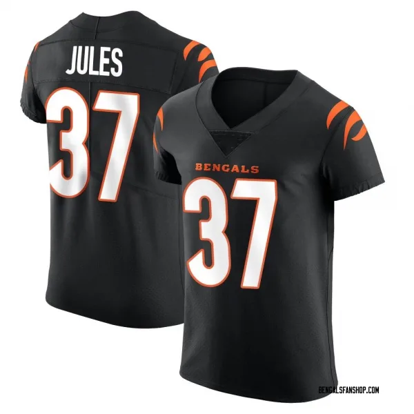 Men's PJ Jules Cincinnati Bengals Elite Black Team Color Vapor Untouchable Jersey