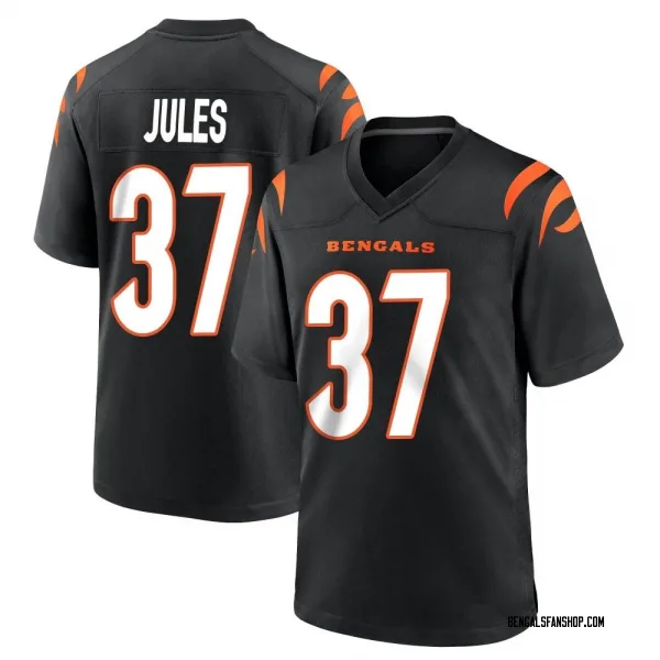 Men's PJ Jules Cincinnati Bengals Game Black Team Color Jersey