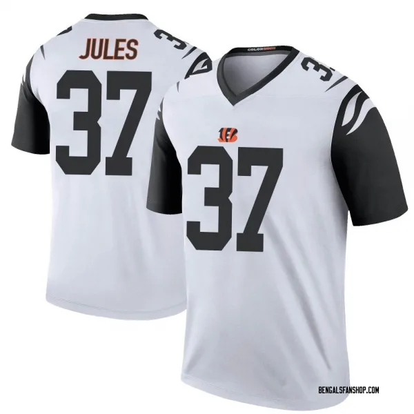 Men's PJ Jules Cincinnati Bengals Legend White Color Rush Jersey