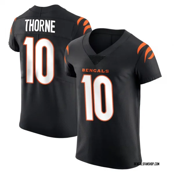 Men's Payton Thorne Cincinnati Bengals Elite Black Team Color Vapor Untouchable Jersey