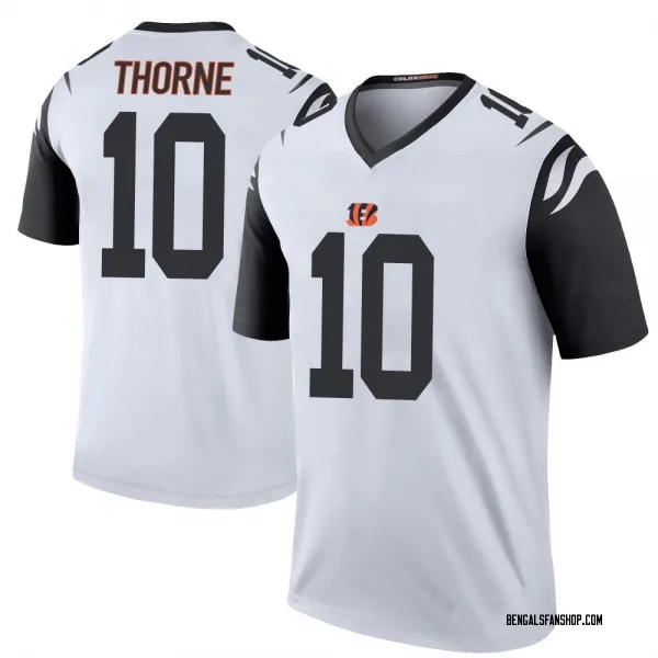 Men's Payton Thorne Cincinnati Bengals Legend White Color Rush Jersey