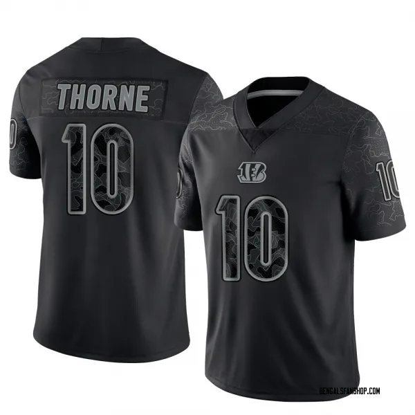 Men's Payton Thorne Cincinnati Bengals Limited Black Reflective Jersey