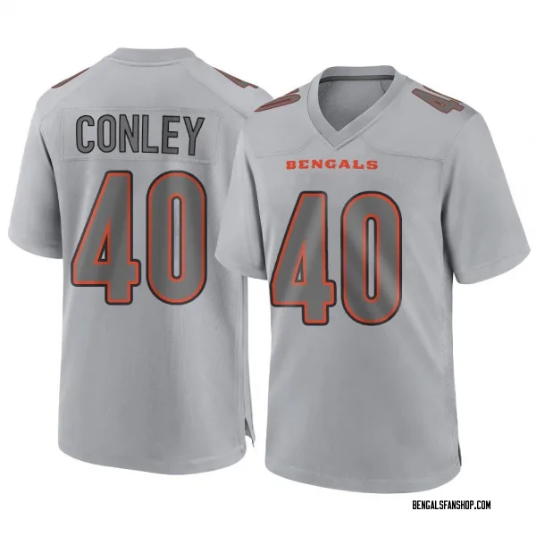 Men's Quali Conley Cincinnati Bengals Game Gray Atmosphere Fashion Jersey