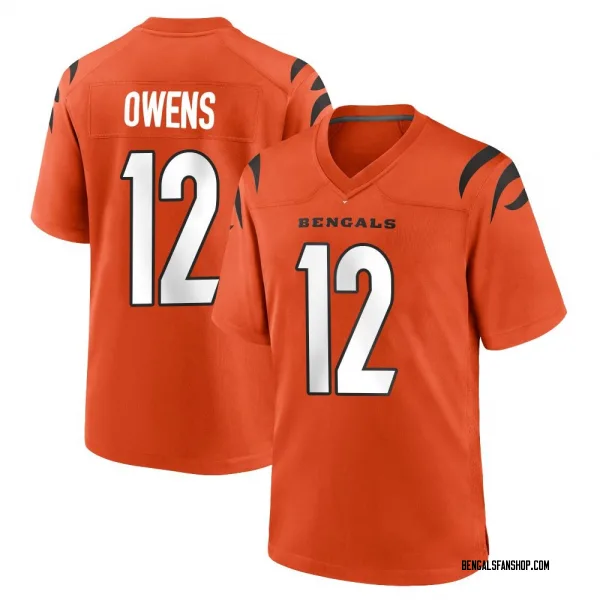 Men's Rashod Owens Cincinnati Bengals Game Orange Jersey