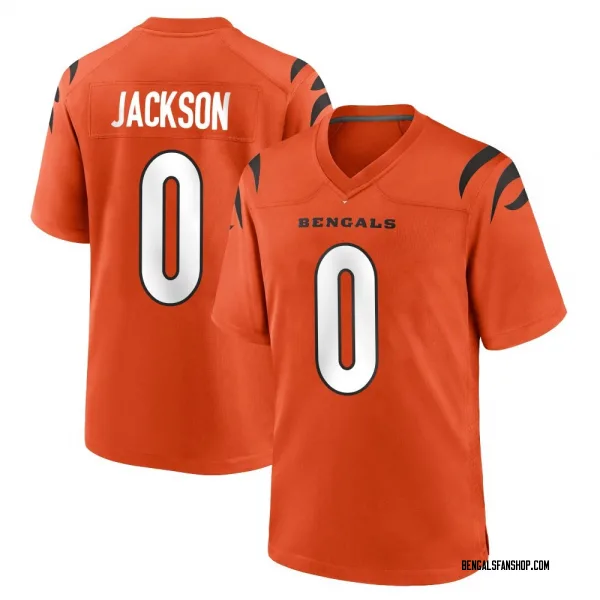 Men's Raymond Jackson Cincinnati Bengals Game Orange Jersey