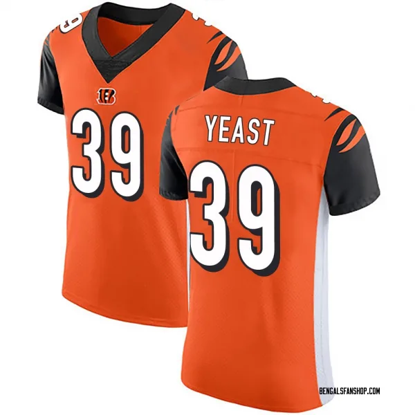 Men's Russ Yeast Cincinnati Bengals Elite Orange Alternate Vapor Untouchable Jersey