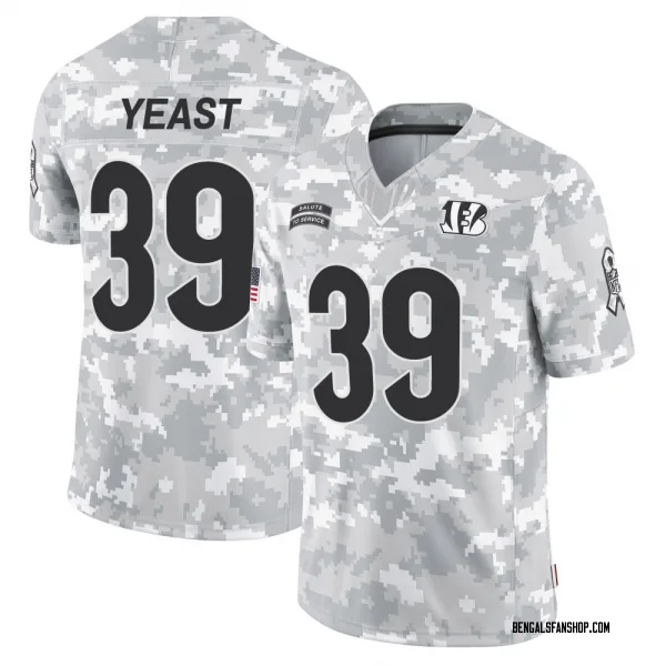 Men's Russ Yeast Cincinnati Bengals Limited Arctic Camo 2024 Salute to Service Jersey