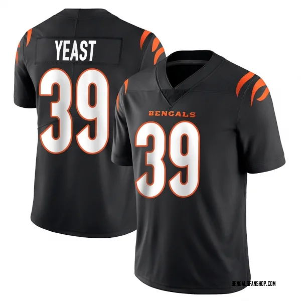 Men's Russ Yeast Cincinnati Bengals Limited Black Team Color Vapor Untouchable Jersey