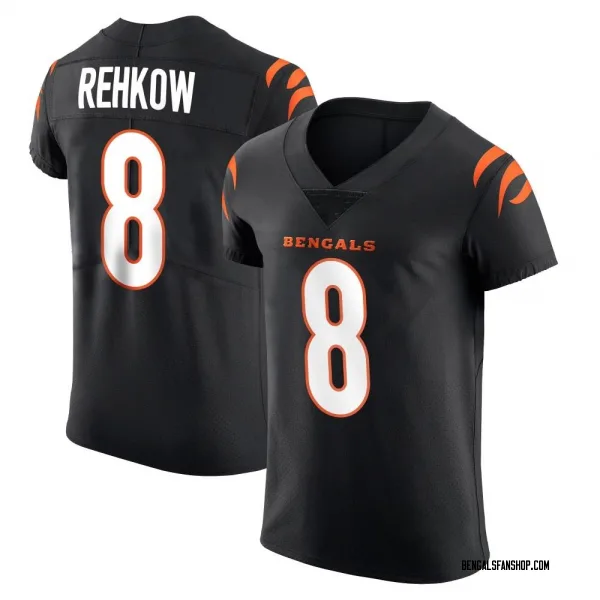 Men's Ryan Rehkow Cincinnati Bengals Elite Black Team Color Vapor Untouchable Jersey