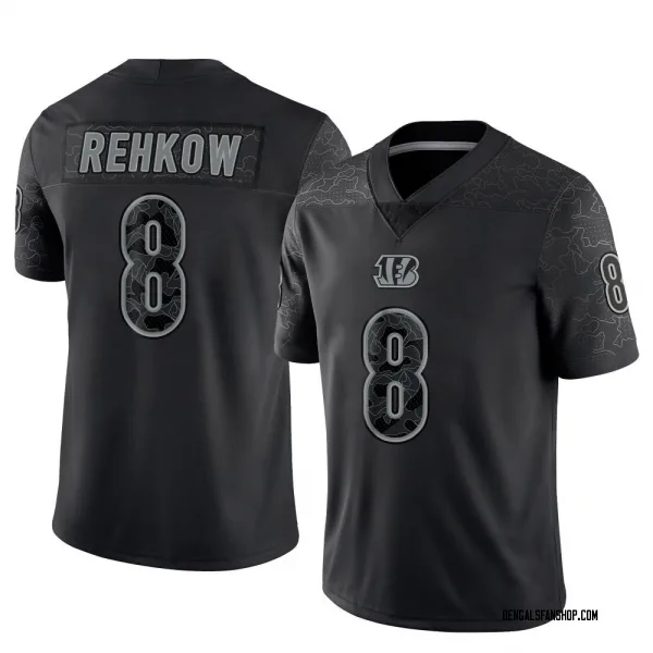 Men's Ryan Rehkow Cincinnati Bengals Limited Black Reflective Jersey