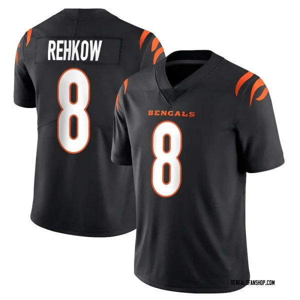 Men's Ryan Rehkow Cincinnati Bengals Limited Black Team Color Vapor Untouchable Jersey