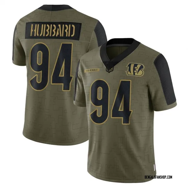 Men's Sam Hubbard Cincinnati Bengals Limited Olive 2021 Salute To Service Jersey