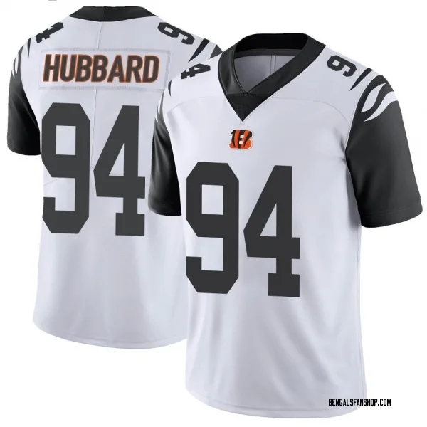 Men's Sam Hubbard Cincinnati Bengals Limited White Color Rush Vapor Untouchable Jersey