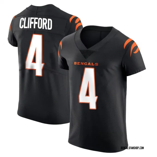 Men's Sean Clifford Cincinnati Bengals Elite Black Team Color Vapor Untouchable Jersey