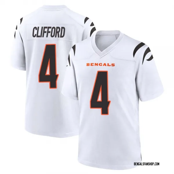 Men's Sean Clifford Cincinnati Bengals Game White Jersey