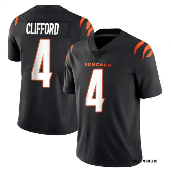 Men's Sean Clifford Cincinnati Bengals Limited Black Team Color Vapor Untouchable Jersey
