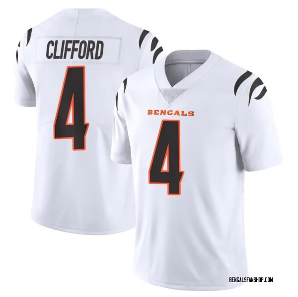Men's Sean Clifford Cincinnati Bengals Limited White Vapor Untouchable Jersey