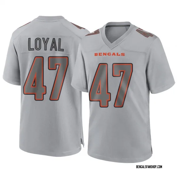 Men's Shaquan Loyal Cincinnati Bengals Game Gray Atmosphere Fashion Jersey